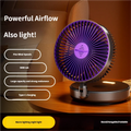 Foldable Glow-in-the-Dark Desk Fan