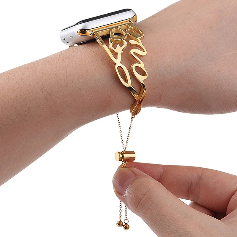 Apple Watch Stainless Steel Love Bracelet Band